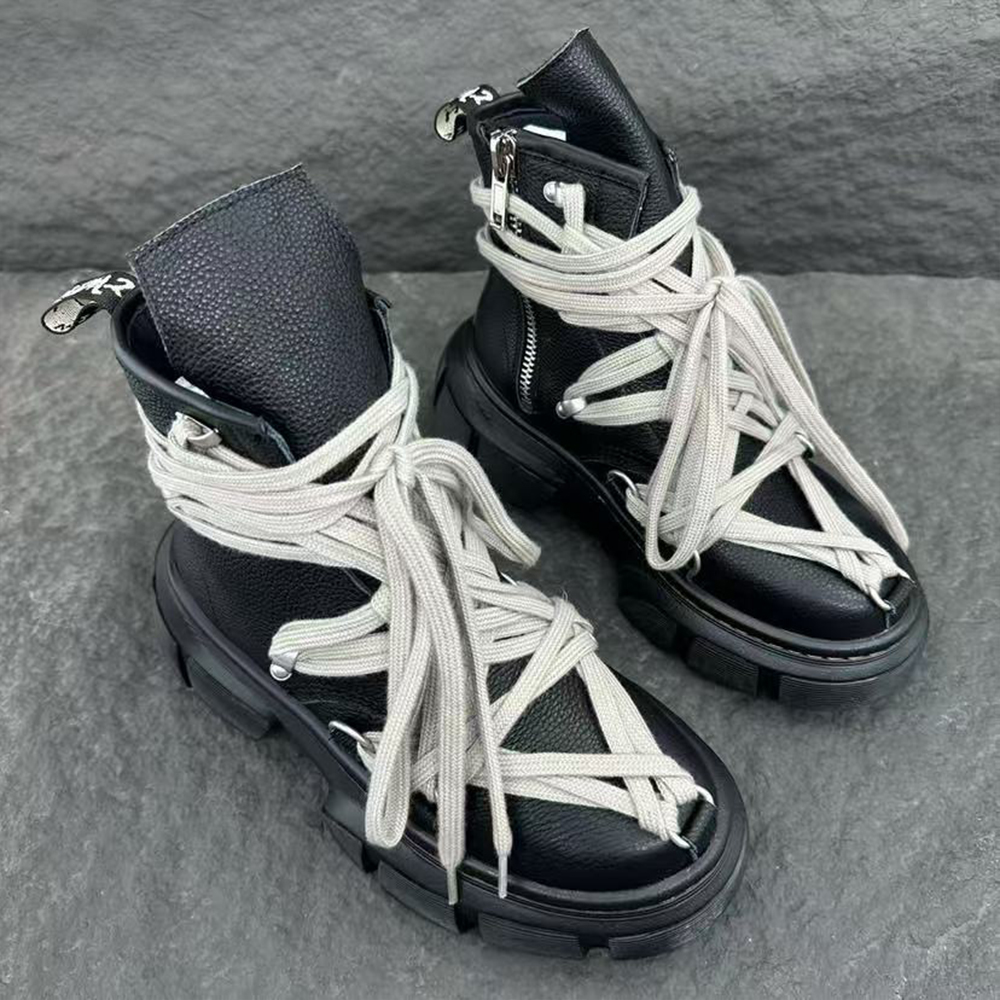 DR. MARTENS X RICK OWENS 1460 DMXL MEGALACE BOOT - Image 5
