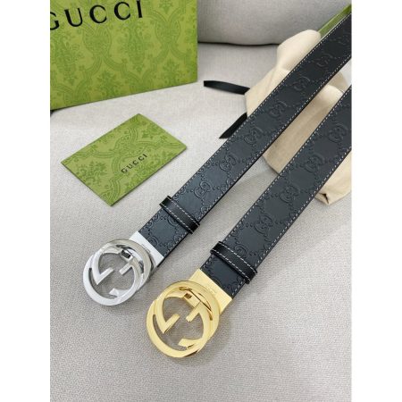 Gucci Cowhide Embossed Pure Steel 35MM - Image 2