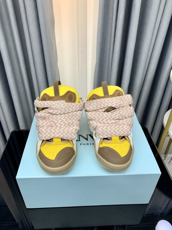 Lanvin LEATHER CURB SNEAKERS