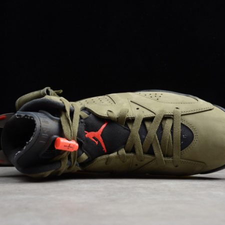 Travis Scott Air Jordan 6 Medium Olive Cactus Jack CN1084-200 - Image 3