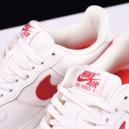 Nike Air Force 1 07 White Sport Red New Shoes 315122-126 - Image 7