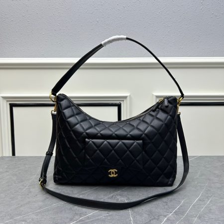 Chanel Hobo Calf Leather Shoulder Bag Handbag - Image 3