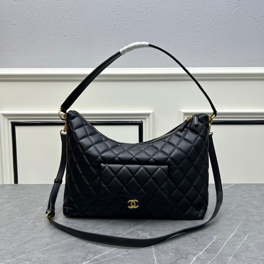Chanel Hobo Calf Leather Shoulder Bag Handbag - Image 3