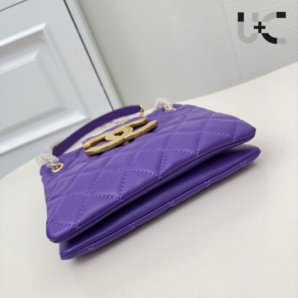 Chanel Vintage Logo Quilted Shoulder Bag