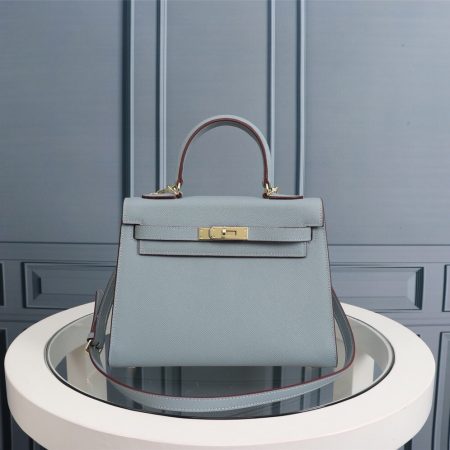 Hermes Kelly Gold Buckle Bag-Epsom - Image 12