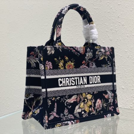 Dior Book Tote Small Black Multicolor Dior Jardin Botanique Embroidery - Image 9