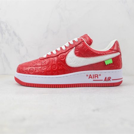 LV x Nike Air Force 1'07 LV8 Low Red/white/LV Monogram