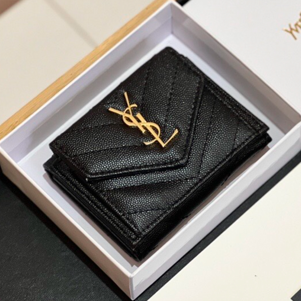 Saint Laurent YSL Leather Card Holder - Image 3
