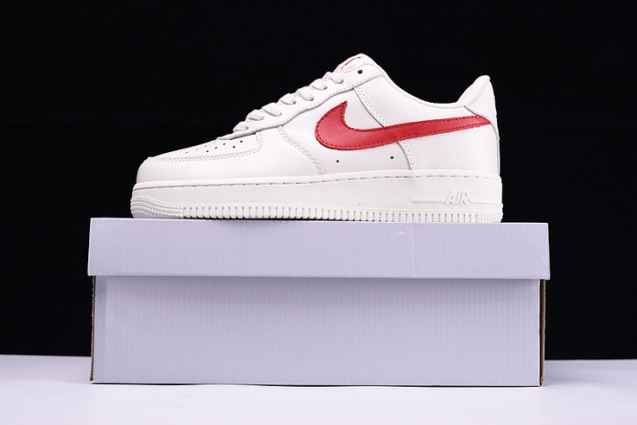 Nike Air Force 1 07 White Sport Red New Shoes 315122-126 - Image 10