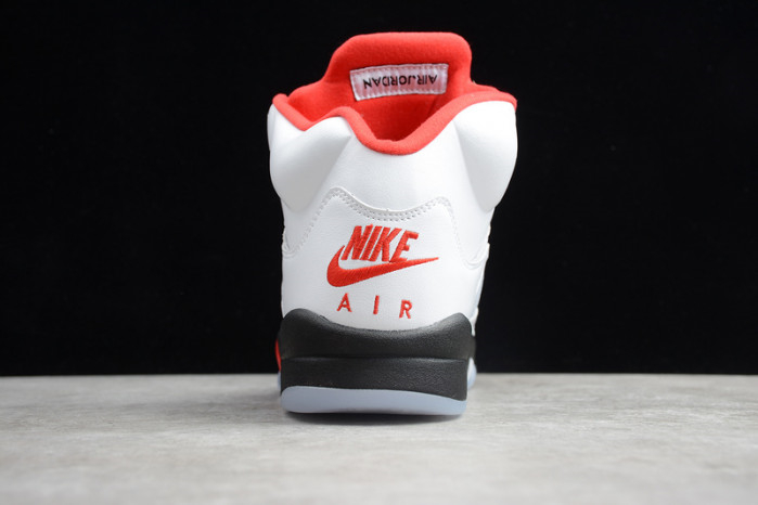Air Jordan 5 Fire Red 2020 Silver Tongue DA1911-102 - Image 8