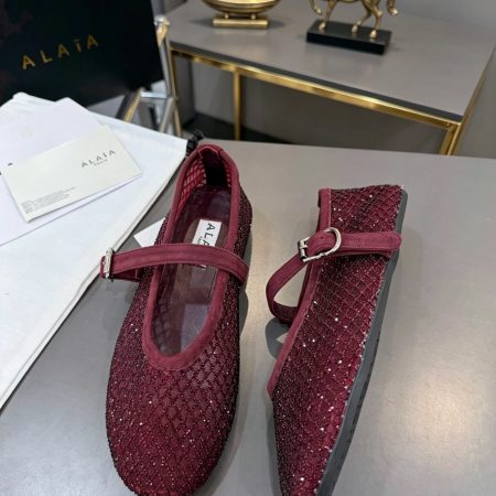 Alaya Flat Ballet Tulle Shoes with Rhinestone Accents - Image 12