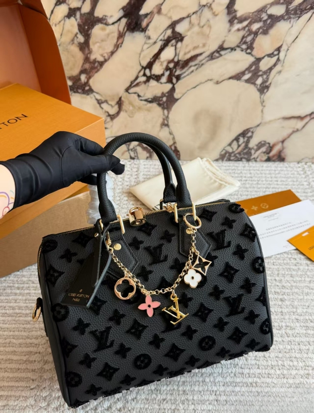 LV Petite Malle Monogram Empreinte Bag 10A - Image 3