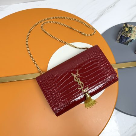 YSL Kate 24cm Crocodile Pattern Bag - 10A - Image 7