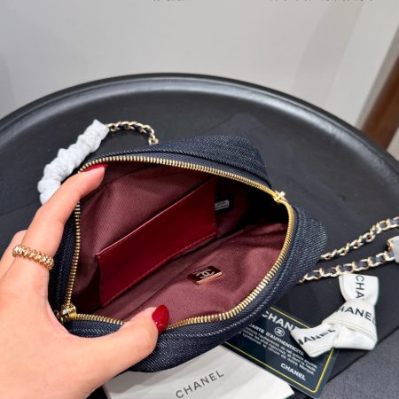 Chanel Denim Chain Bag - Image 9