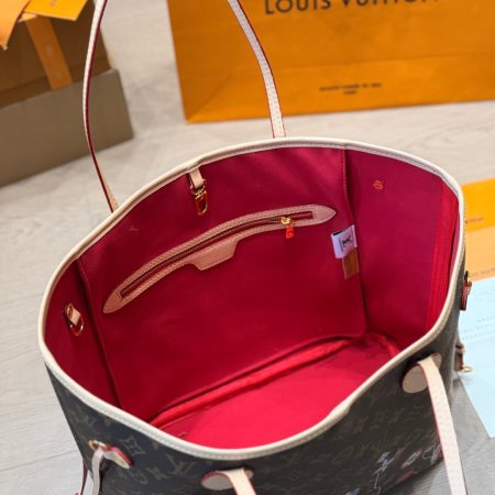 LV x TM Neverfull MM Monogram Bag - Image 9