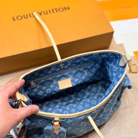 LV Carryall Cargo PM Monogram Denim Bag - Image 9