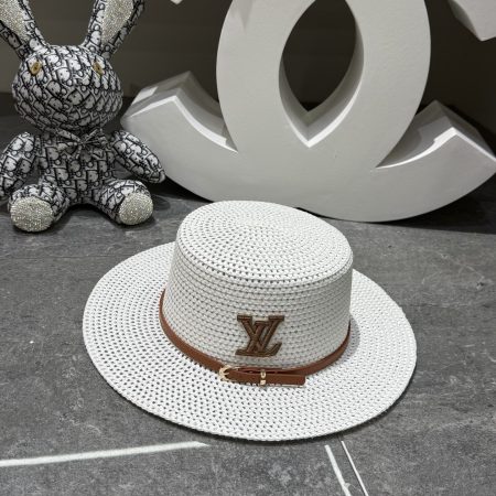LV Flat-Top Straw Ha - Image 4