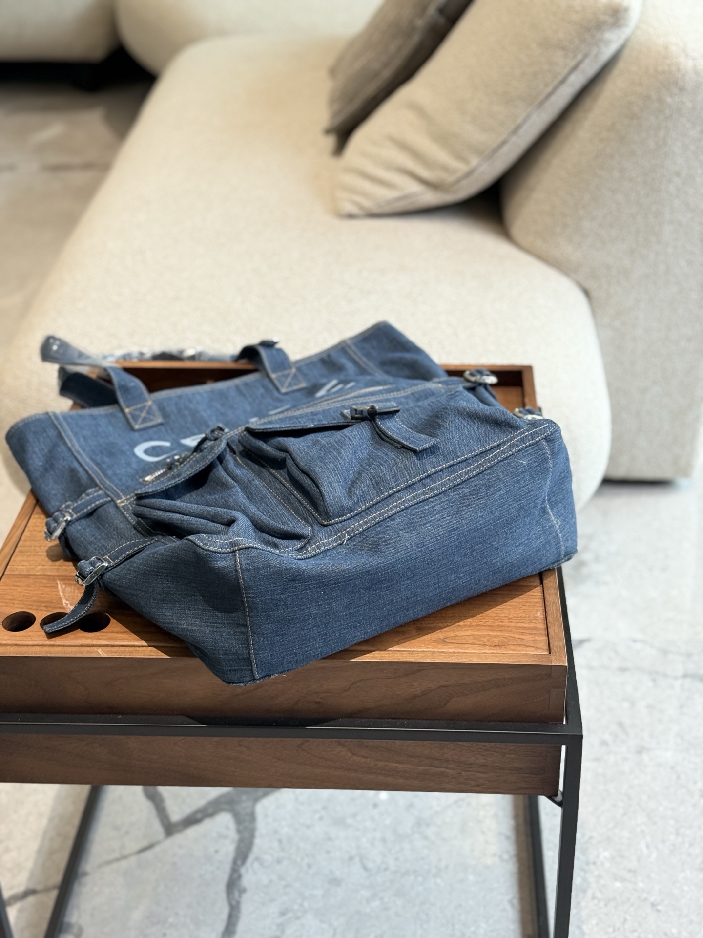 Celine Denim Tote Bag - Image 6