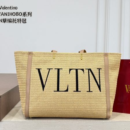 Valentino Straw Tote Bag