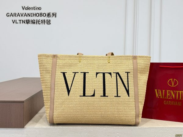 Valentino Straw Tote Bag