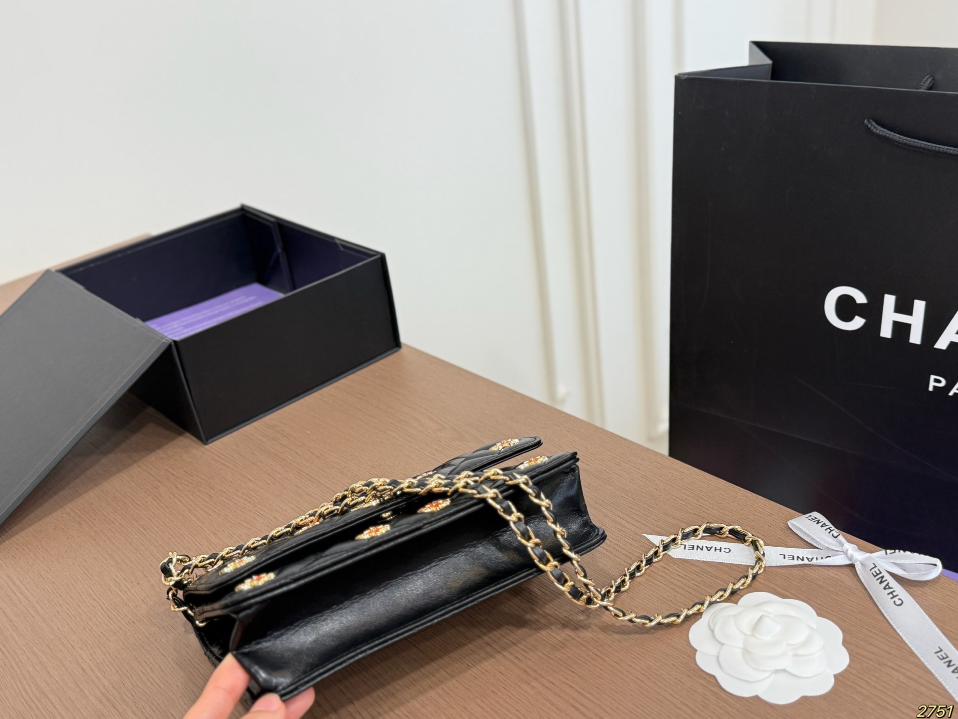 Chanelwoc Badge Chain Money Bag - Image 9