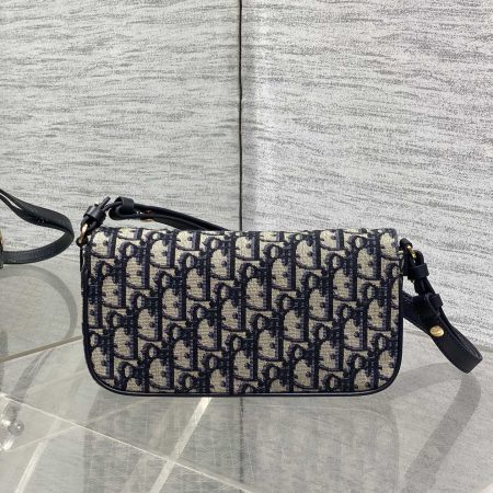 Dior 30 Montaigne Avenue Bag Oblique Blue - Image 4