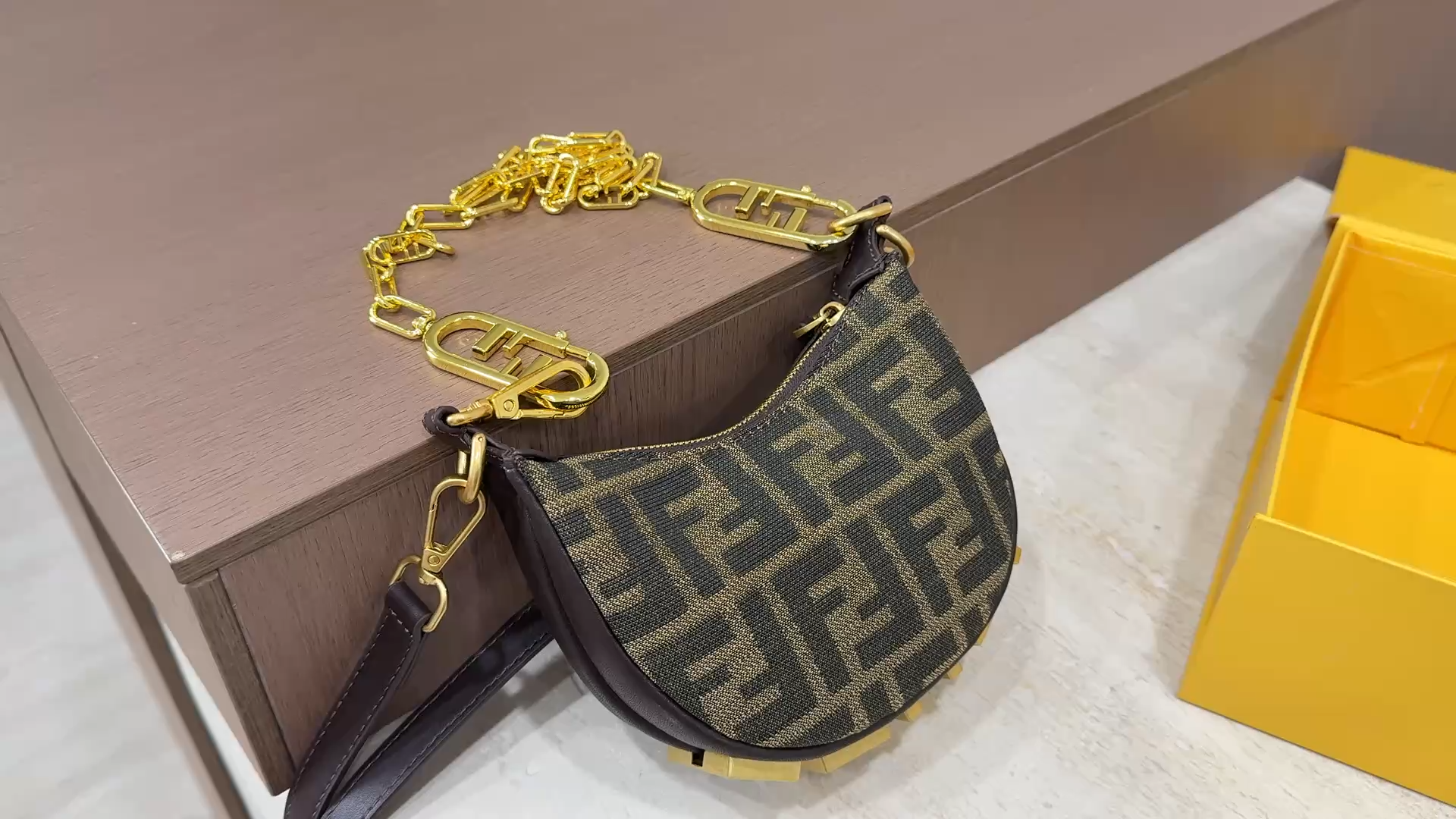 Fendi Mini Half Moon Bag - Image 2