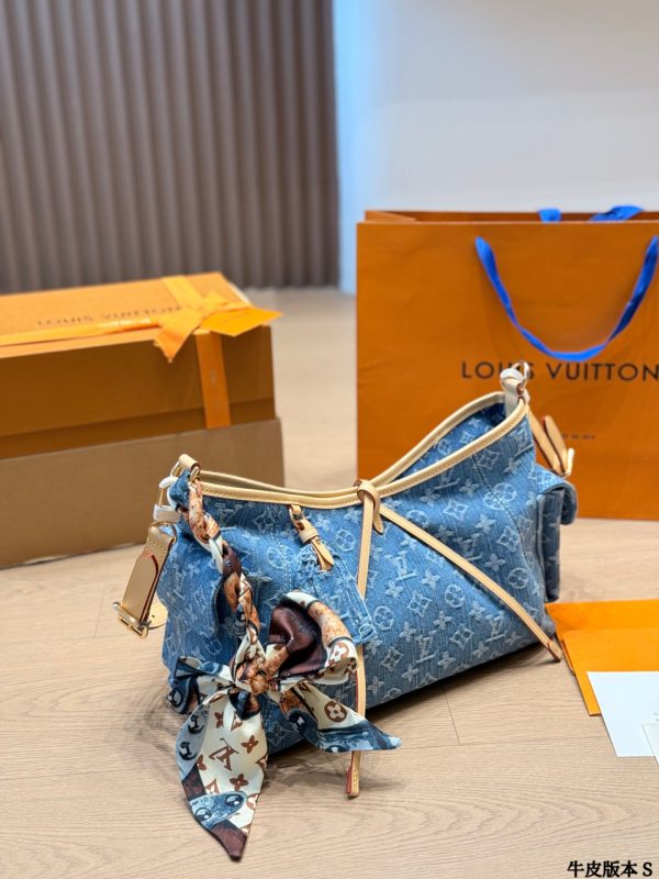LV Carryall Cargo PM Monogram Denim Bag