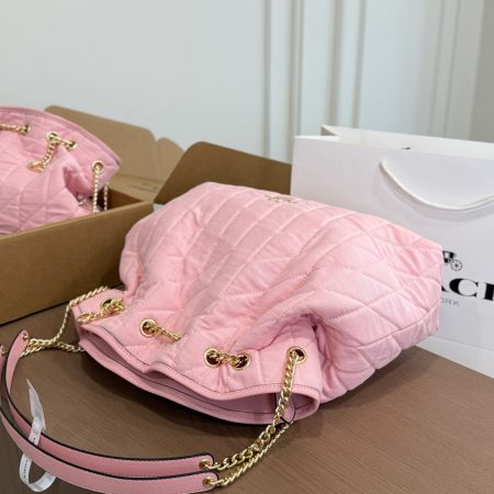 Coach Evelyn Denim Lucky Bag - Image 7