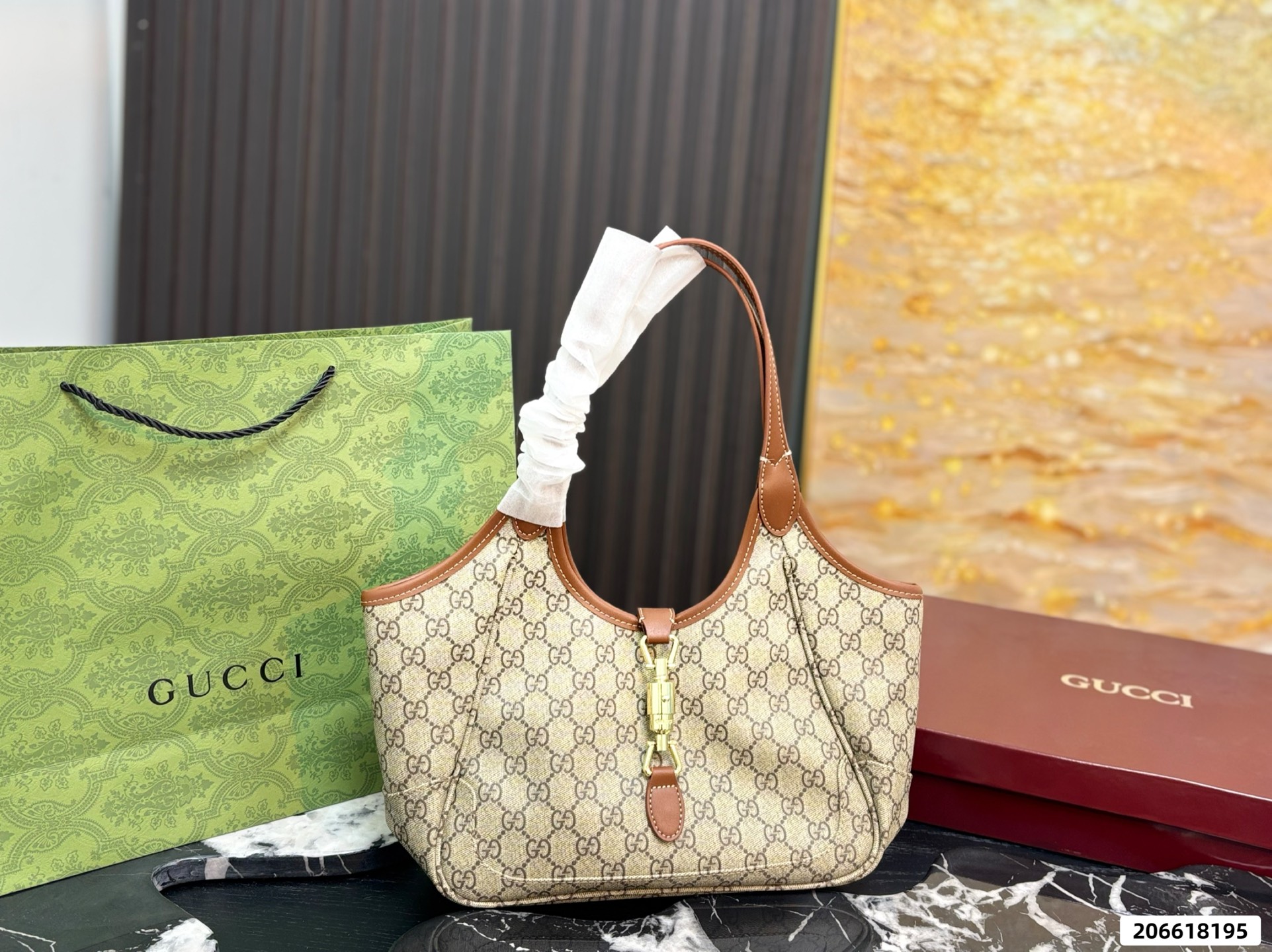 Gucci Jackie 1961 GG Tote Bag - Image 6