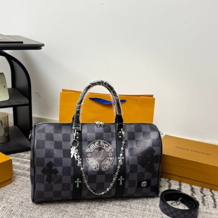 Chrome Hearts x LV Keepall Travel Bag - Image 3