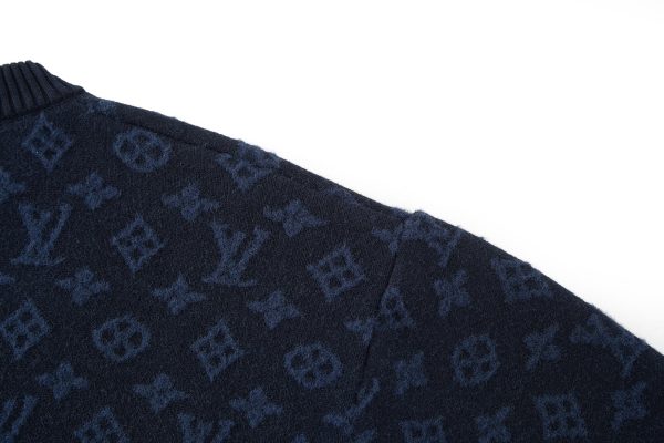 LV Graphic Jacquard Short-Sleeved Crewneck - Men - Ready-to-wear