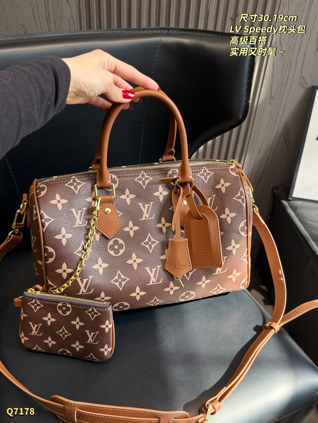 LV Speedy P9 Bandoulière 30 Monogram Bag - Image 1