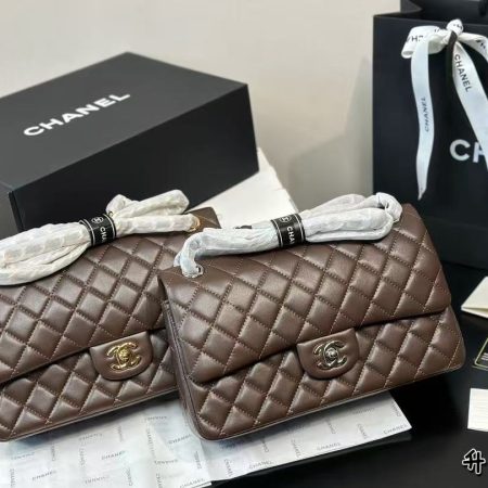 Chanel CF 25cm Medium Dark Brown
