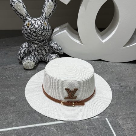 LV Flat-Top Straw Ha - Image 7