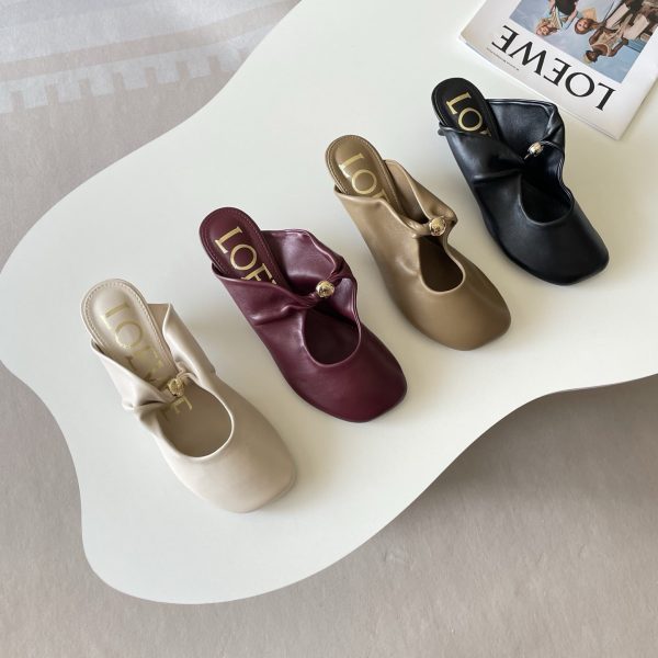 Lowe & Co. Mary Jane Kitten Heel Slippers