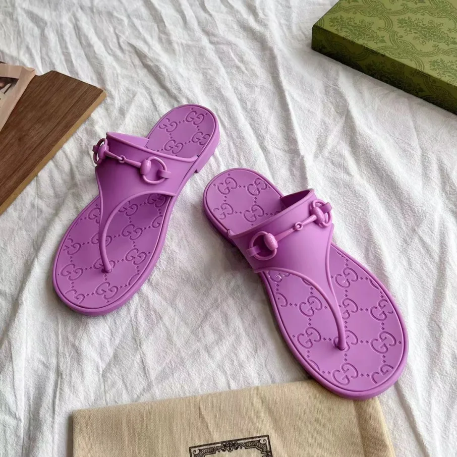 Gucci Slide Sandals Slipper With Horsebit TPU - Image 3