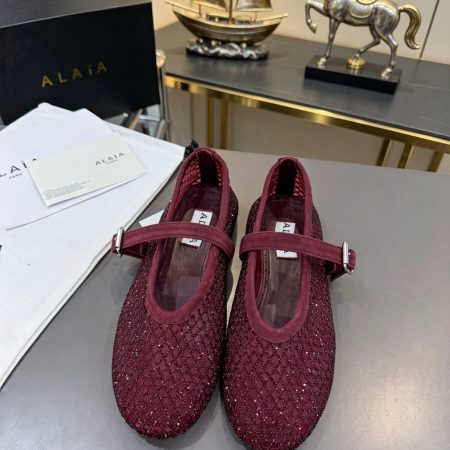 Alaya Flat Ballet Tulle Shoes with Rhinestone Accents - Image 13