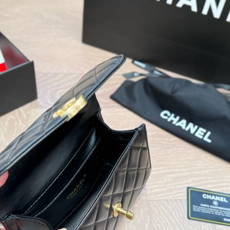 CHANEL Calfskin Quilted Mini Perfect Fit Flap Black - Image 7