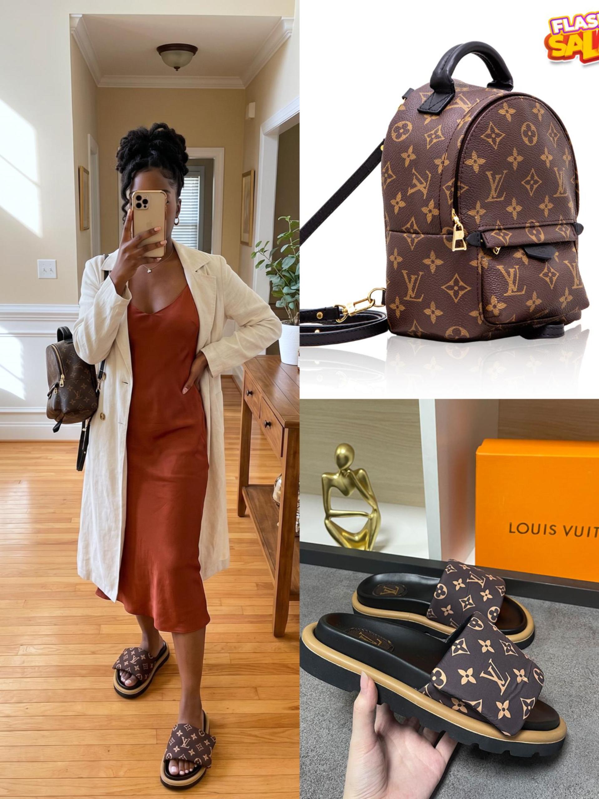 LV Shoes & Bag Set - Image 1