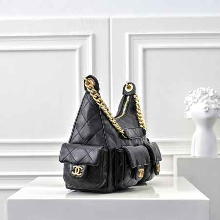 Chanel 25C Quilted Trendy Hobo Bag - Image 4