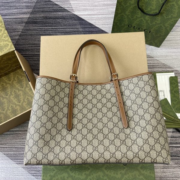 Gucci GG Emblem Large Tote Bag