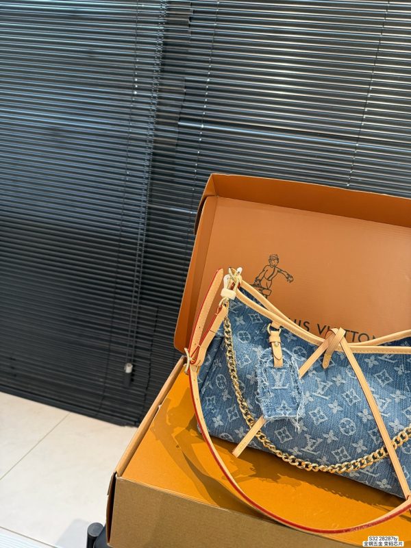 LV Carryall Cargo PM Monogram Denim Bag