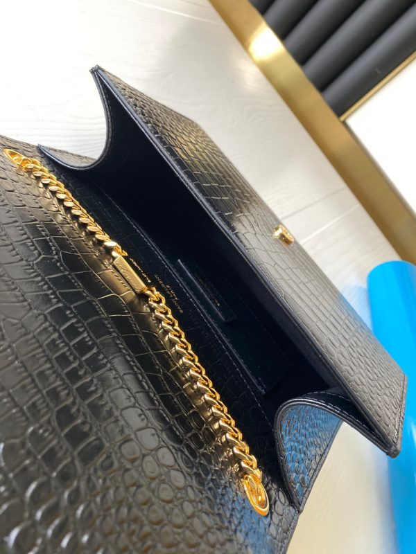 YSL Kate 24cm Crocodile Pattern Bag - Top Quality