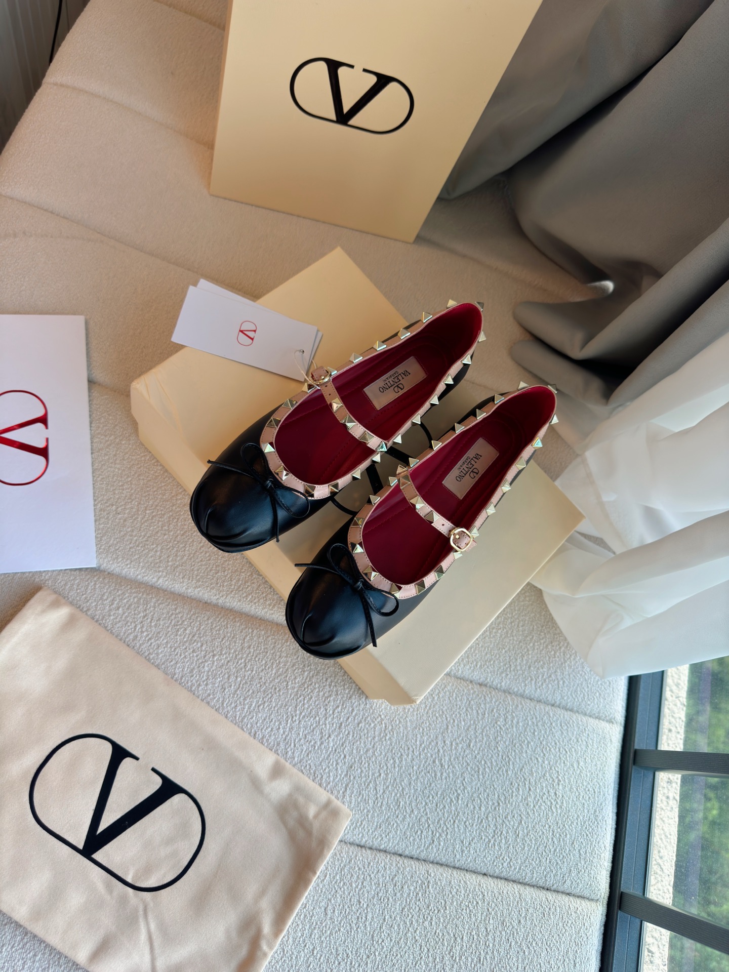 Valentino studded ballet flats - Image 3