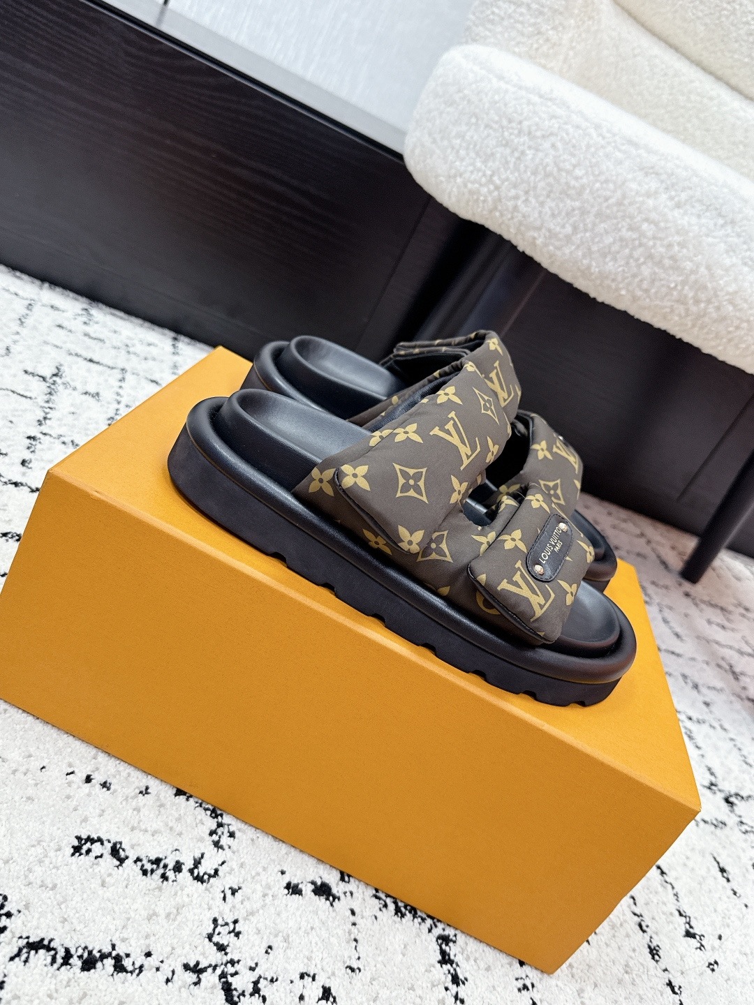 LV Pool Pillow Comfort Mule Sandals - Image 2