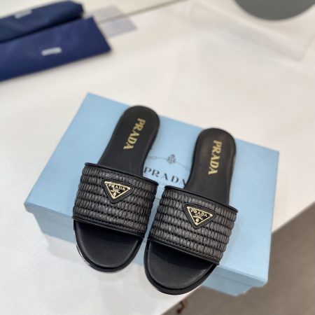 Prada Triangle-logo Sandals - Image 1