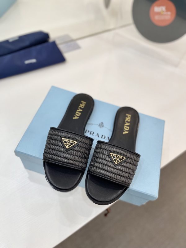 Prada Triangle-logo Sandals