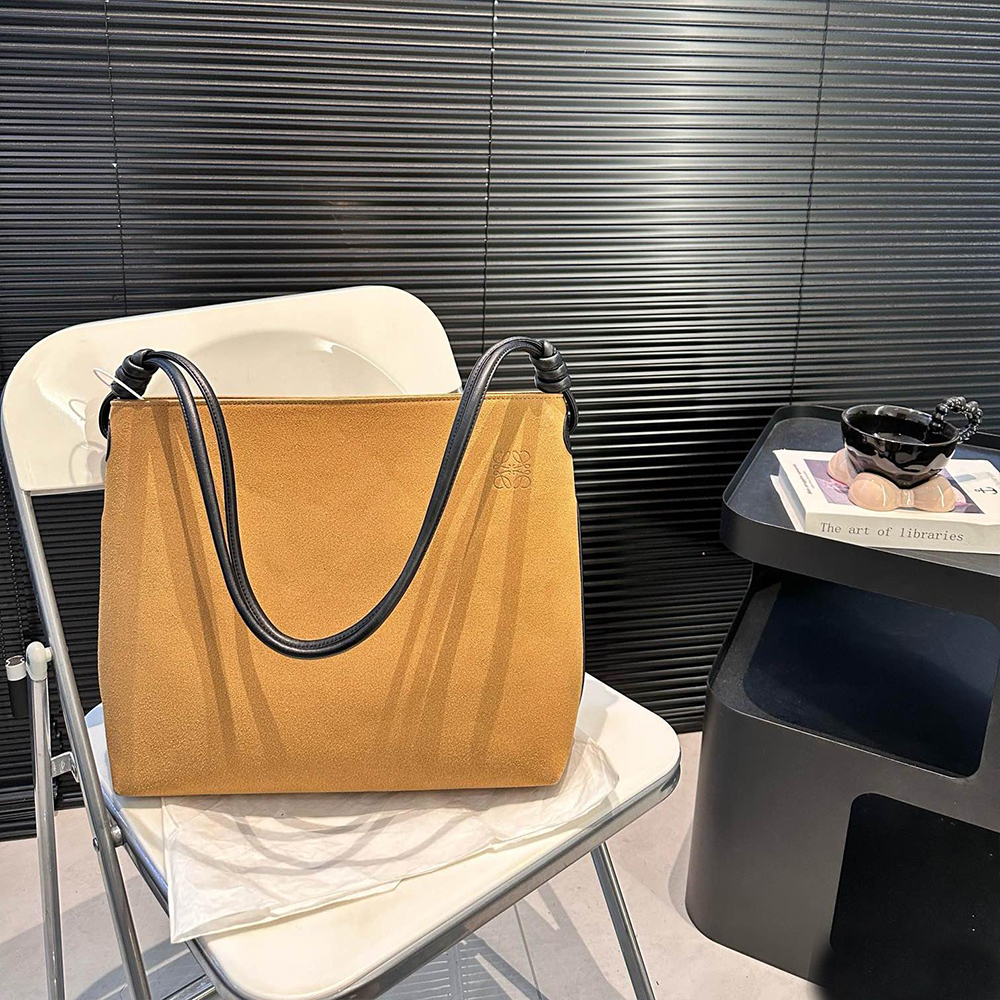 LOEWE Suede Tote Bag - Image 3