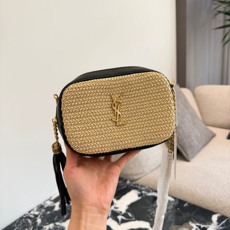 Saint Laurent Raffia Lou Camera Bag - Image 4